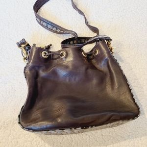 St. Maarten Dallas brown leather crossbody
